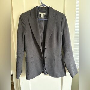 Henne Charcoal Herringbone Blazer